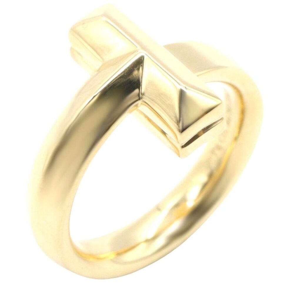Tiffany & Co T One Ring K18 Yellow Gold